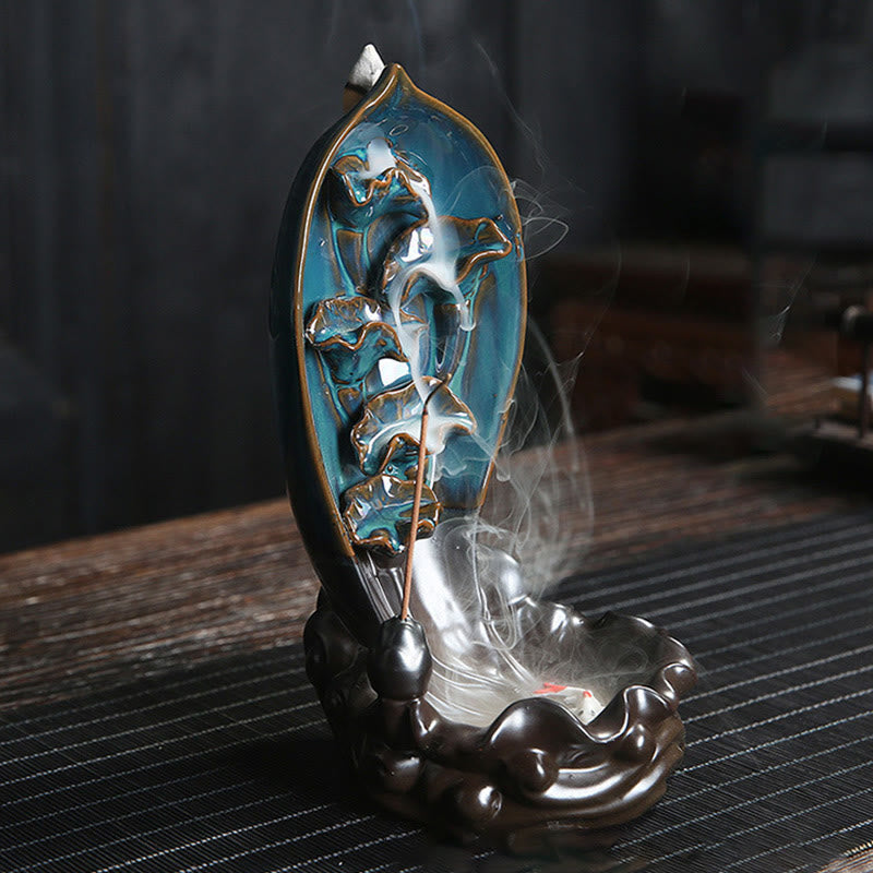 Waterfall Incense Burner Backflow Incense Holder - Image 4