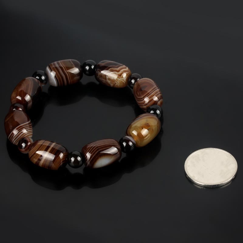 Natural Sardonyx Courage Happiness Bracelet - Image 8