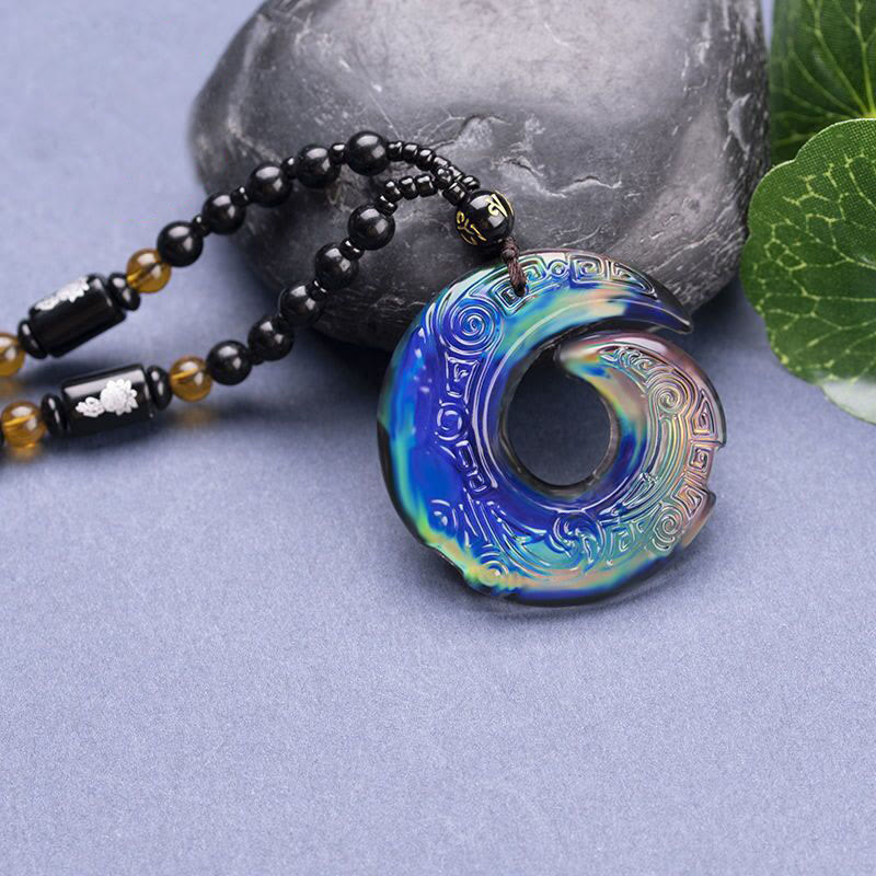 Color-Changing One's Luck Improves Design Pattern Liuli Crystal Necklace Pendant - Image 8