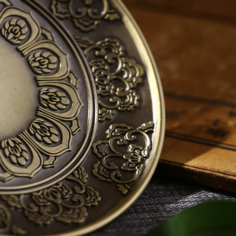 Lotus Dragon Phoenix Eight Auspicious Symbols Zinc Alloy Incense Stick Holder Healing Incense Burner Decoration - Image 4