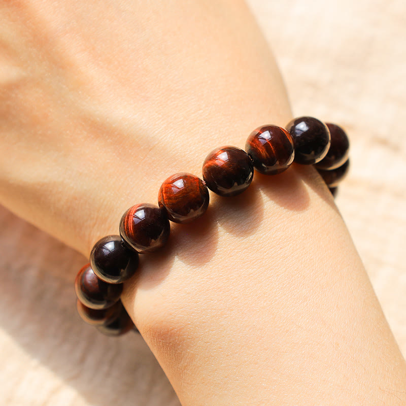 Natural Tiger Eye Healing Bead Bracelet - Image 13