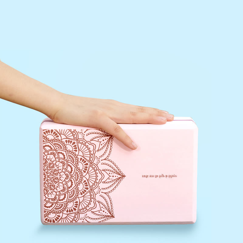 Tibetan Mandala Mindful Soft Non-Slip Foam Yoga Block