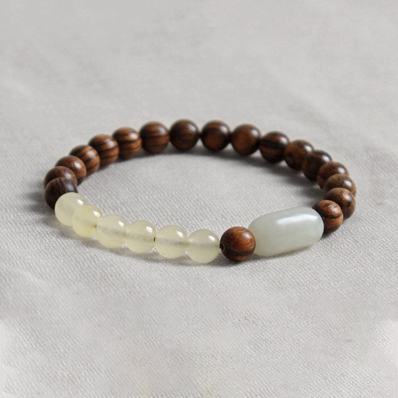 Jade Sandalwood Luck Abundance Bracelet - Image 10