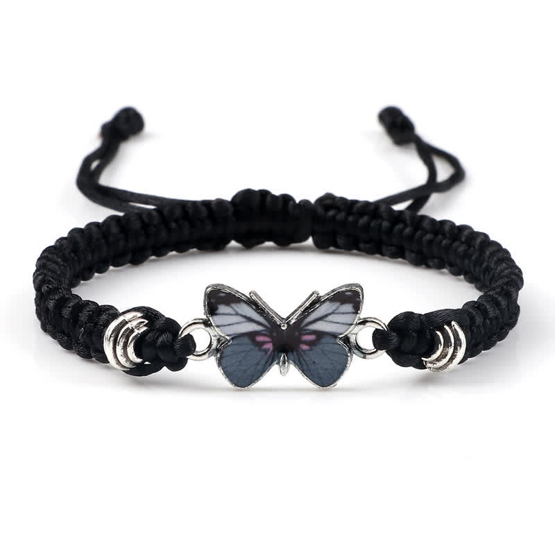 Butterfly Freedom Love String Charm Bracelet
