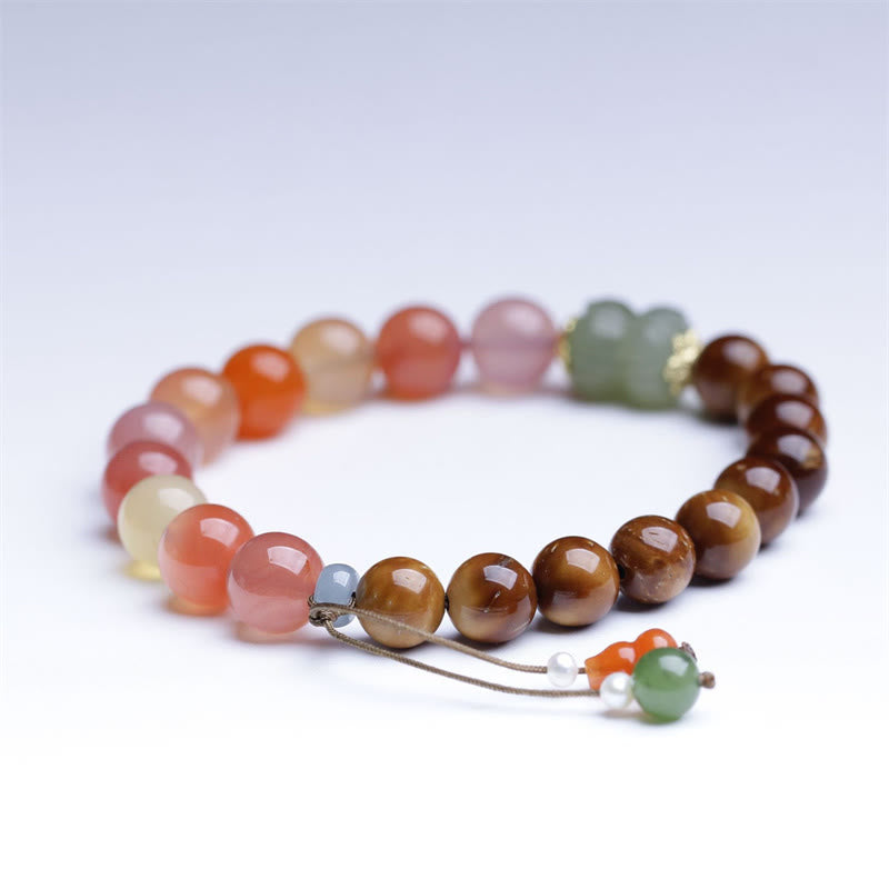 Kuka Seed Yanyuan Agate Hetian Jade Wealth Protection Bracelet - Image 4
