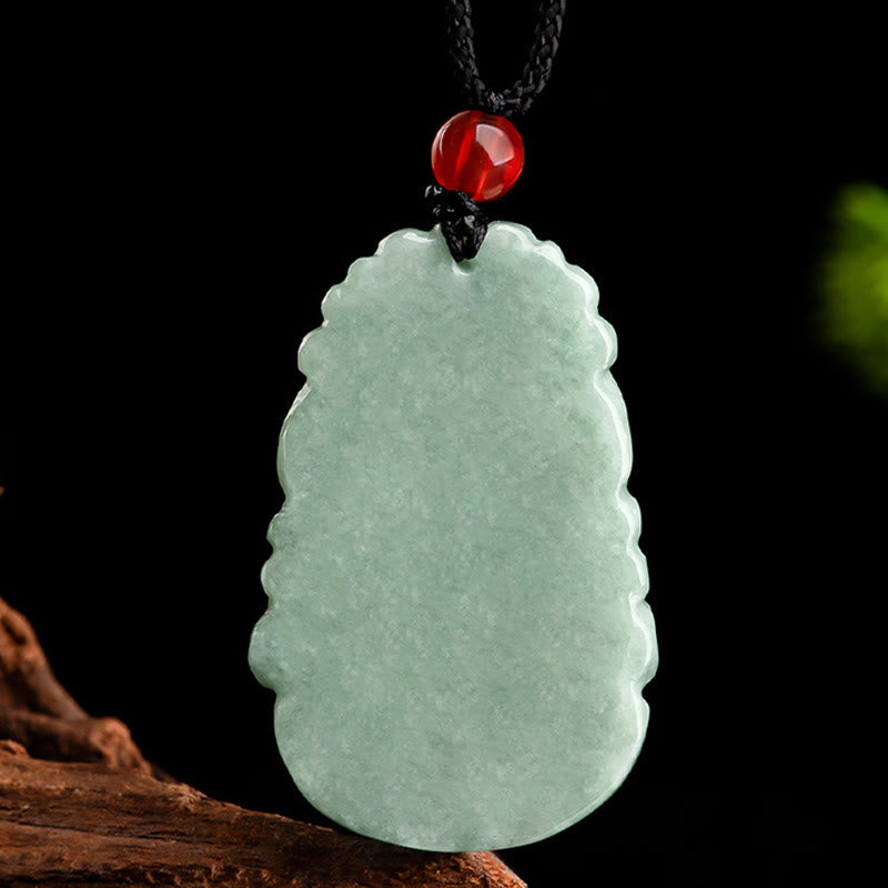 Natural Green Jade 12 Chinese Zodiac Luck Prosperity Necklace Pendant - Image 7