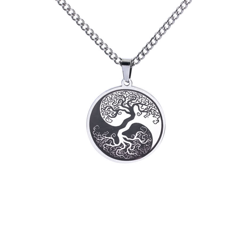 The Tree of Life Titanium Steel Connection Necklace Pendant - Image 5