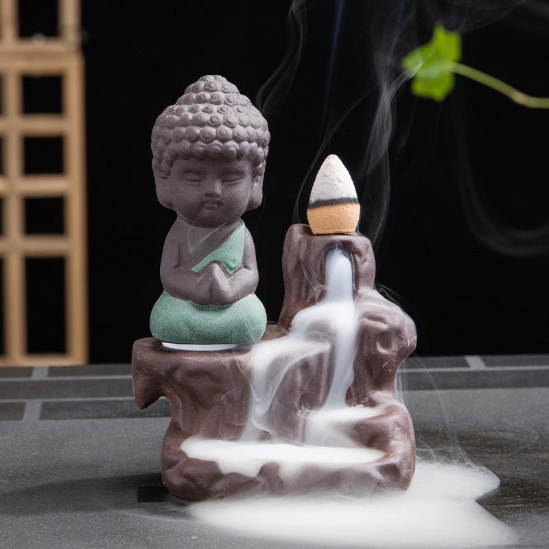 Backflow Smoke Fountain Ceramic Blessing Incense Burner Decoration - Image 11