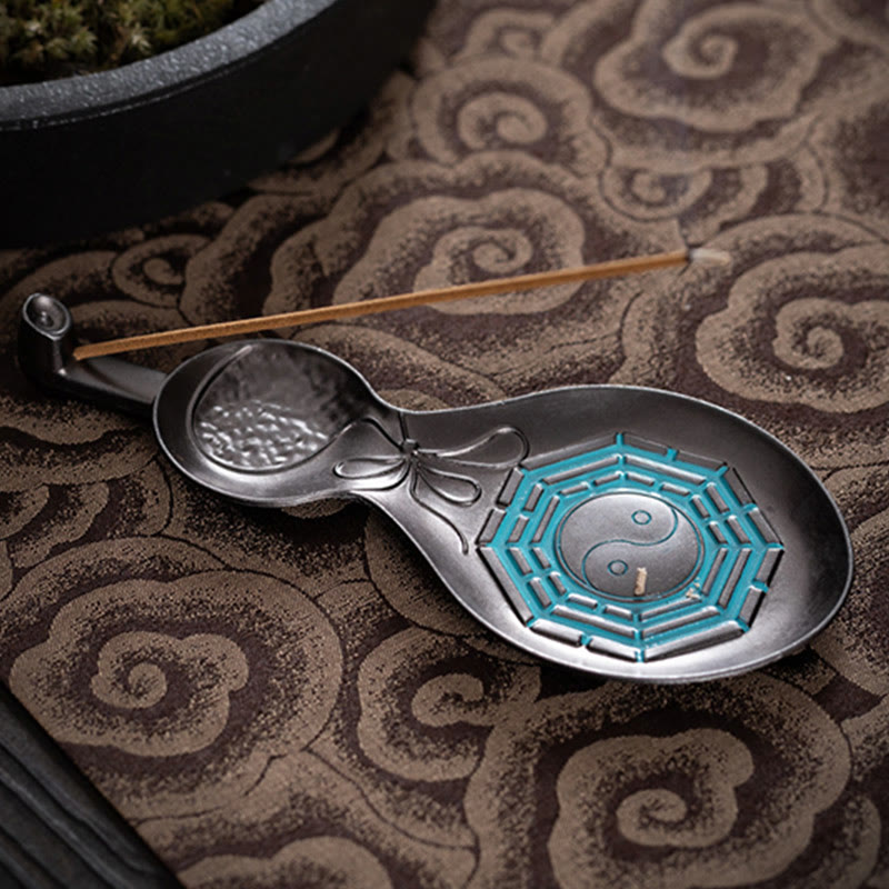 Gourd Yin Yang Bagua Copper Blessing Incense Burner Decoration - Image 5