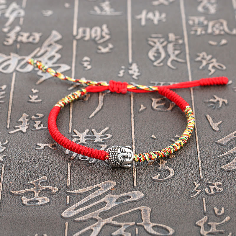 Handmade Colorful King Kong Knot Buddha Serenity String Bracelet - Image 6