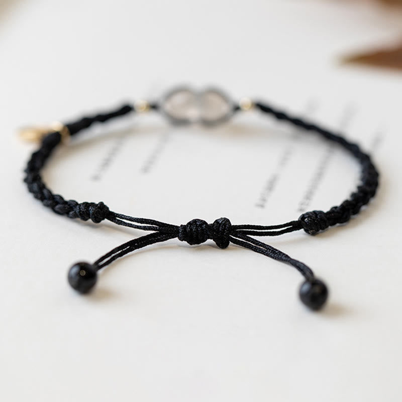 Chalcedony Round Peace Buckle Positive String Bracelet - Image 5