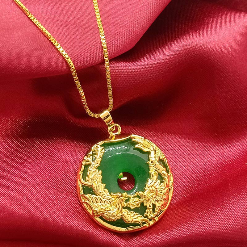 Natural Jade Prosperity Necklace - Image 6