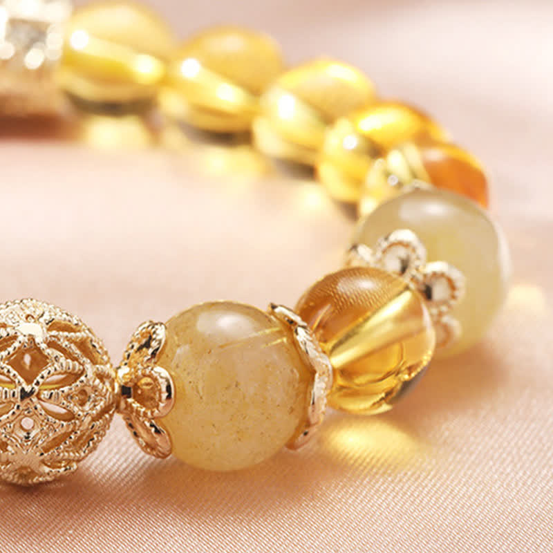 Citrine Generosity Prosperity Beaded Bracelet - Image 9