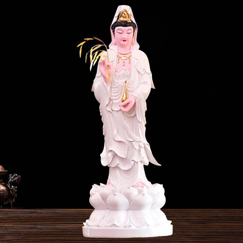 Chenrezig Bodhisattva Avalokitesvara Figurine Harmony Resin Statue Home Decoration - Image 8