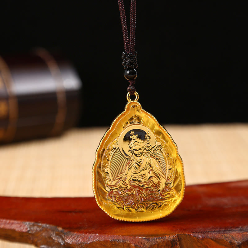 Tibetan Buddha Liuli Crystal Serenity Necklace Pendant - Image 7