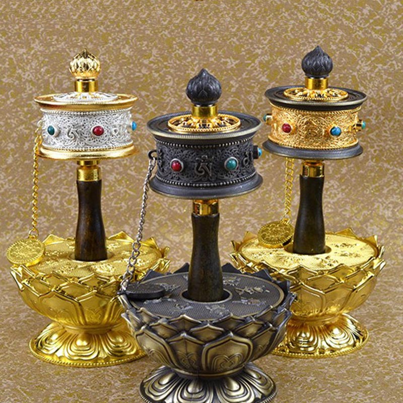 Tibetan Lucky Prayer Wheel Decoration - Image 9