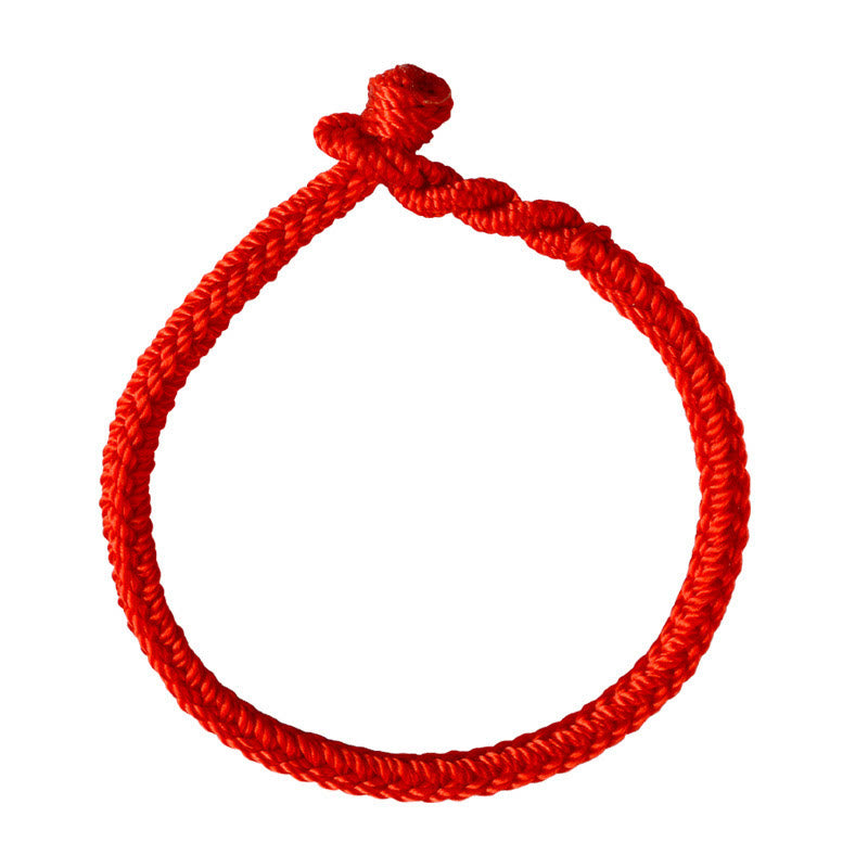 Tibetan Handmade Eight Thread Peace Knot Protection Braided String Bracelet - Image 3