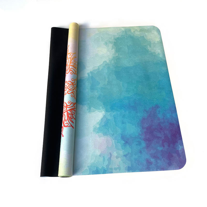 Tibetan Mandala Elephant Lotus Koi Fish Mindful Natural Rubber Yoga Mat Decoration - Image 18