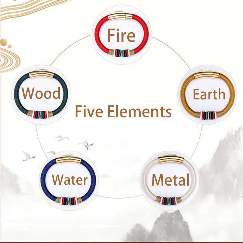 Tibetan Handmade Colorful King Kong Knot Five Elements Luck Braid String Bracelet - Image 5