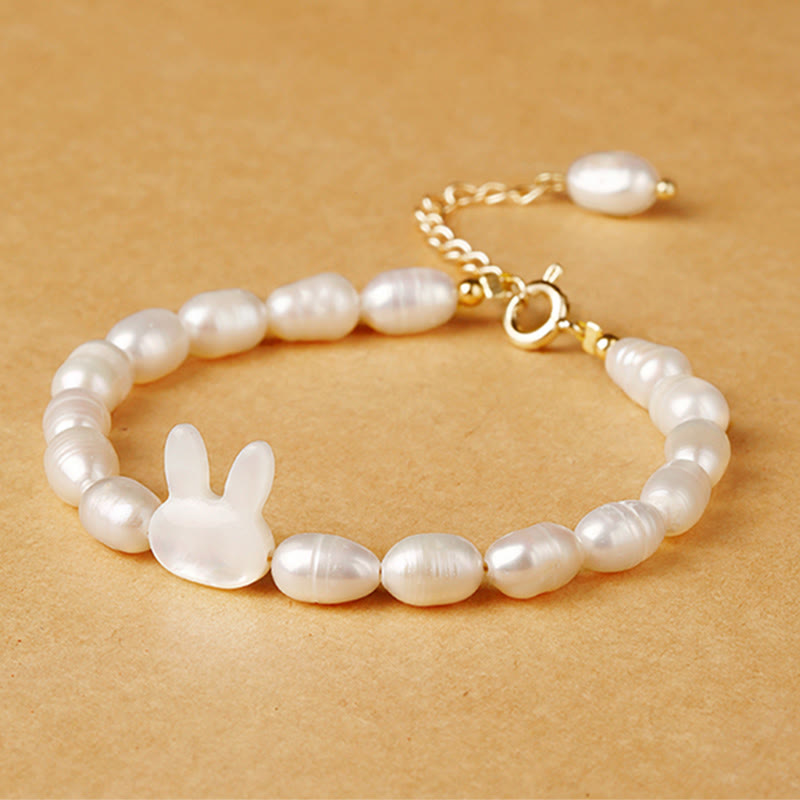 Natural Pearl Cute Rabbit Sincerity Bracelet