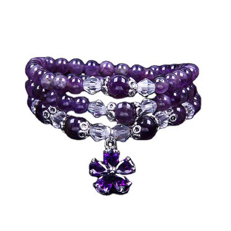 Tibetan Amethyst Blessing Bracelet - Image 6