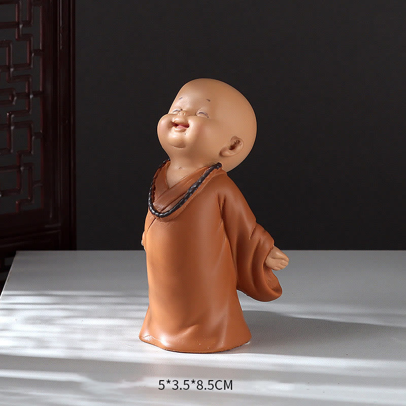Small Mini Meditation Praying Monk Serenity Resin Home Decoration - Image 23