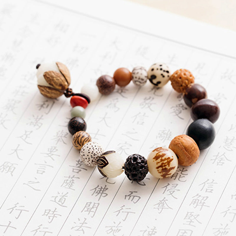 Bodhi Seed Lotus Wisdom Peace Wrist Mala Bracelet - Image 15
