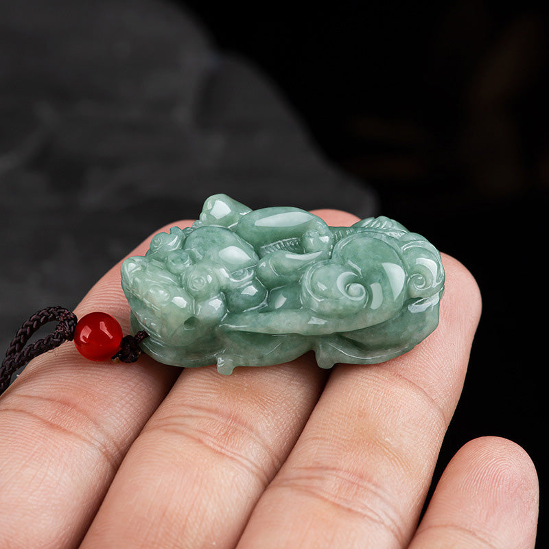 Jade PiXiu Wealth Luck String Necklace Pendant - Image 5