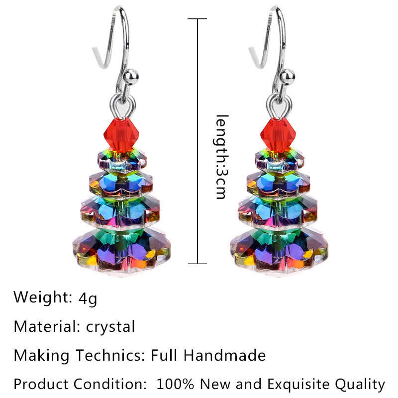 Various Crystals Christmas Tree Amethyst Peace Healing Drop Earrings - Image 10