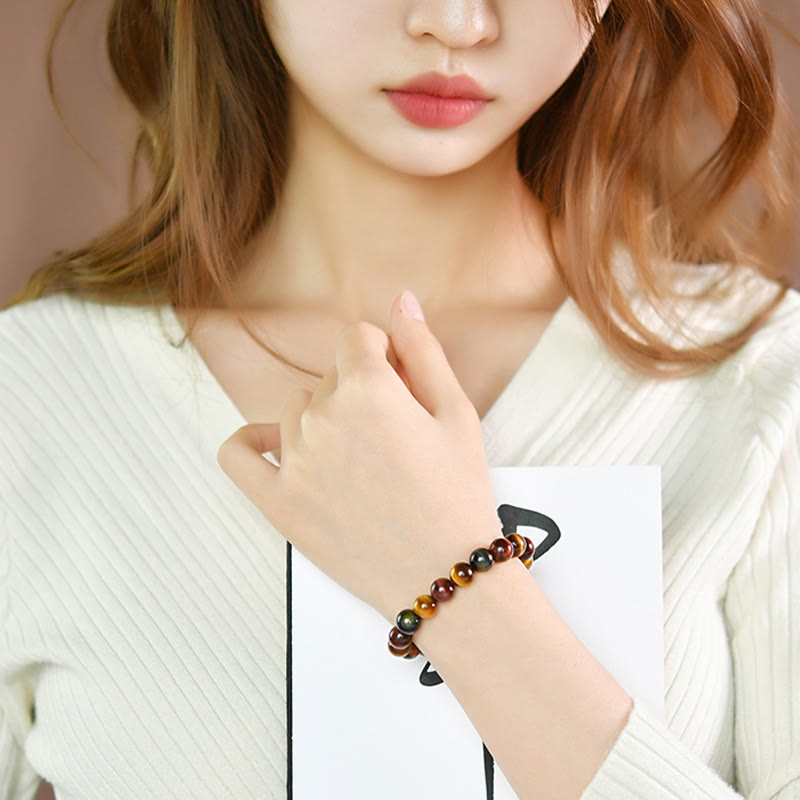 Natural Tiger Eye Positive Protection Bracelet - Image 15