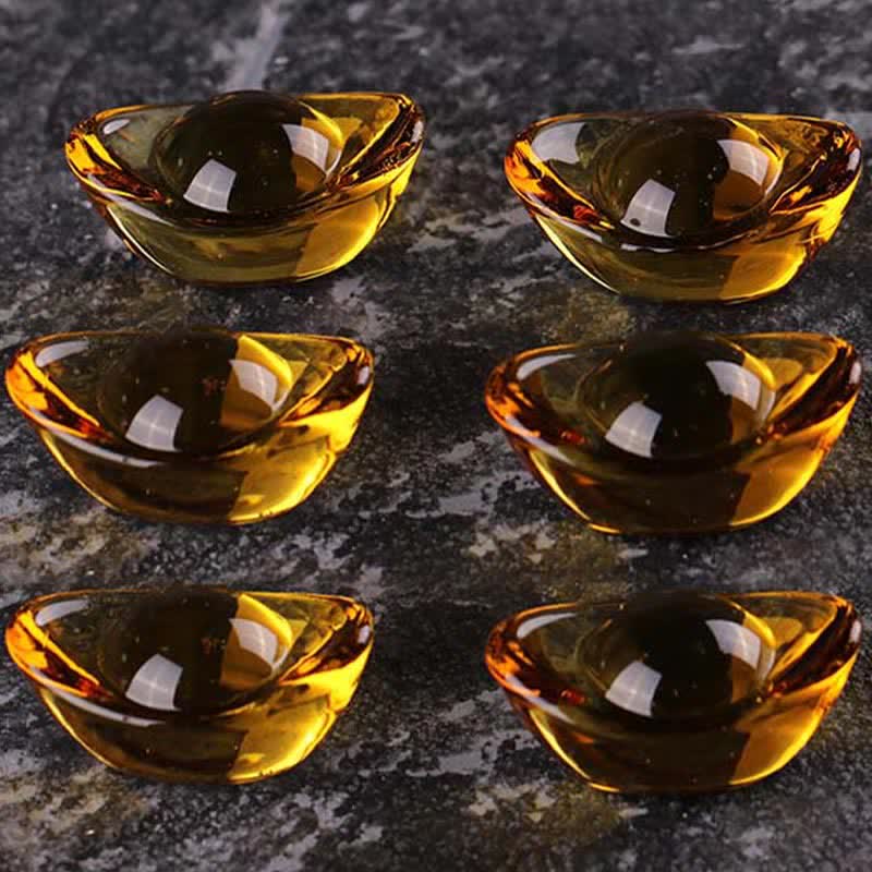 Handmade Liuli Crystal Treasure Bowl Art Piece Home Decoration - Image 15
