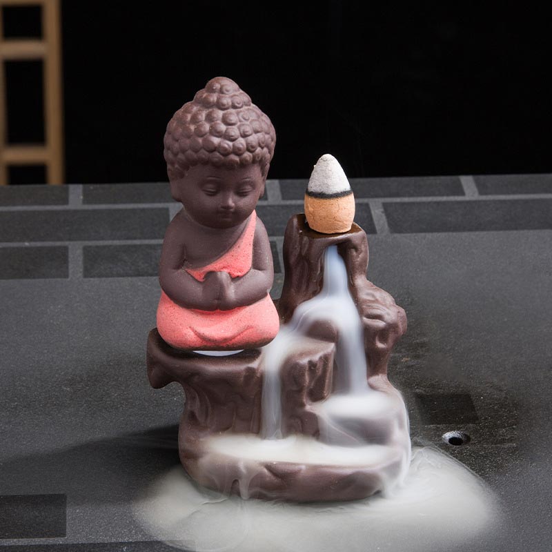 Backflow Smoke Fountain Ceramic Blessing Incense Burner Decoration - Image 3