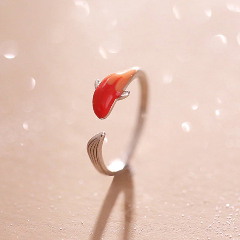 Koi Fish Copper Balance Luck Adjustable Ring - Image 12