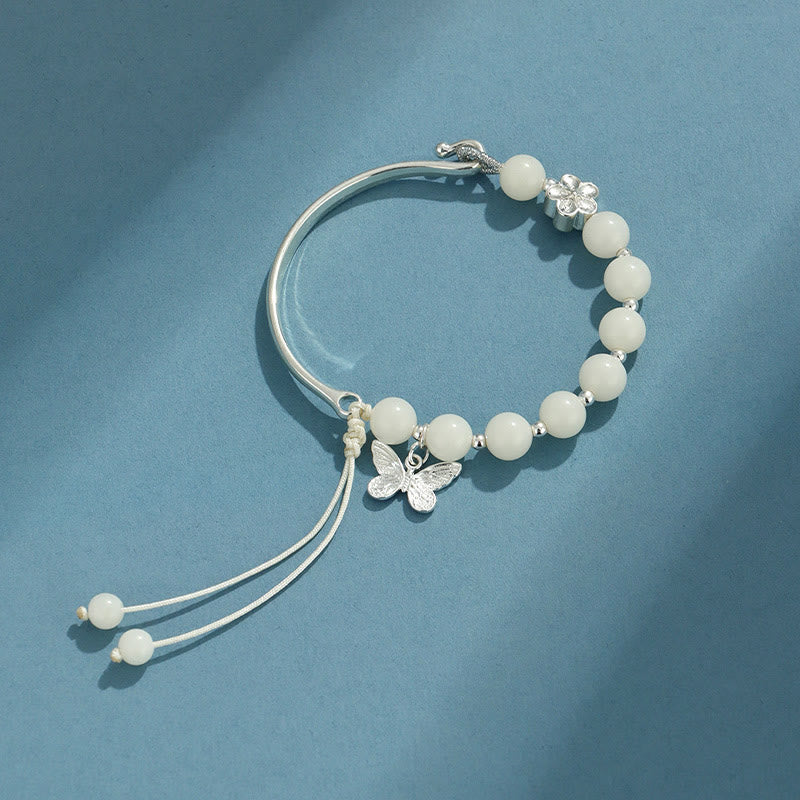 Bodhi Seed Butterfly Lotus Luck Wealth Bracelet Bangle - Image 5