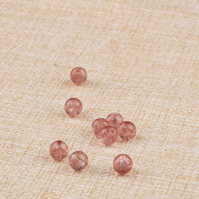 Natural Garnet Strawberry Quartz Calm Bracelet - Image 13