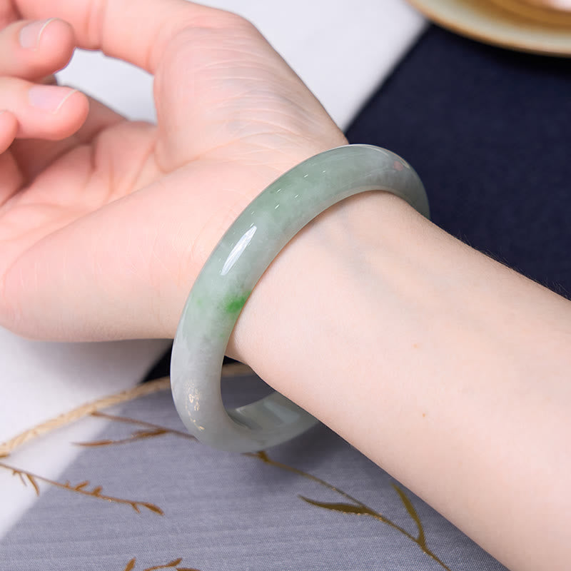 Bring Good Luck Green Jade Bracelet Bangle Bundle - Image 10
