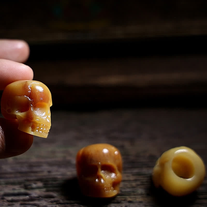 Tibetan Camel Bone Skull The Lord of the Corpse Forest Protection Necklace Pendant - Image 10