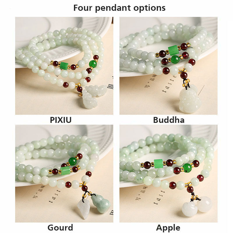 Natural Jade Pixiu Buddha Abundance Bracelet - Image 6