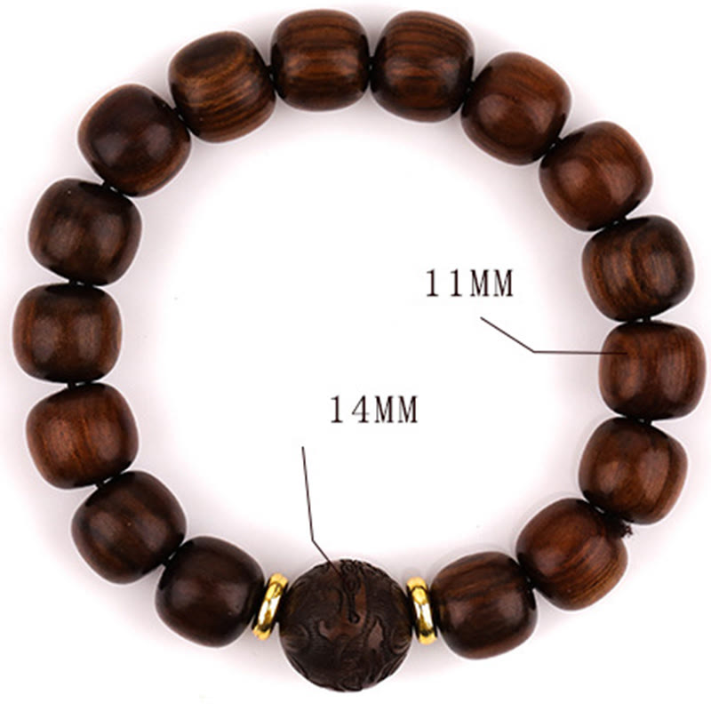 Natural Rosewood Compassion Bracelet - Image 8