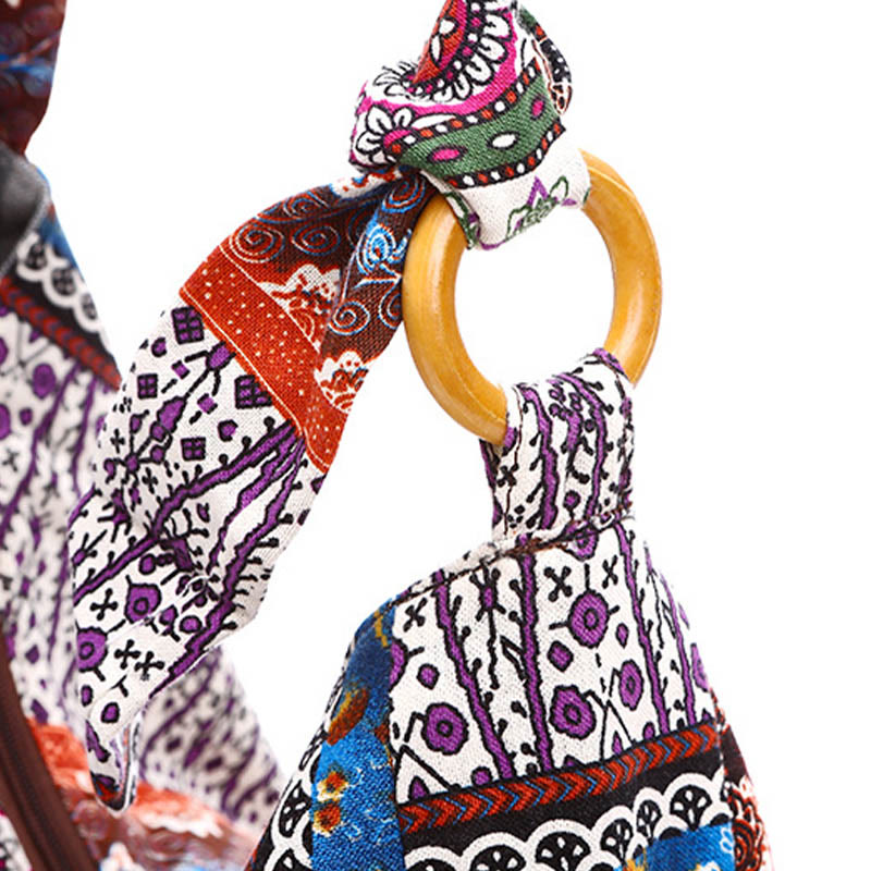 Cotton Stripes Print Crossbody Bag Shoulder Bag - Image 8