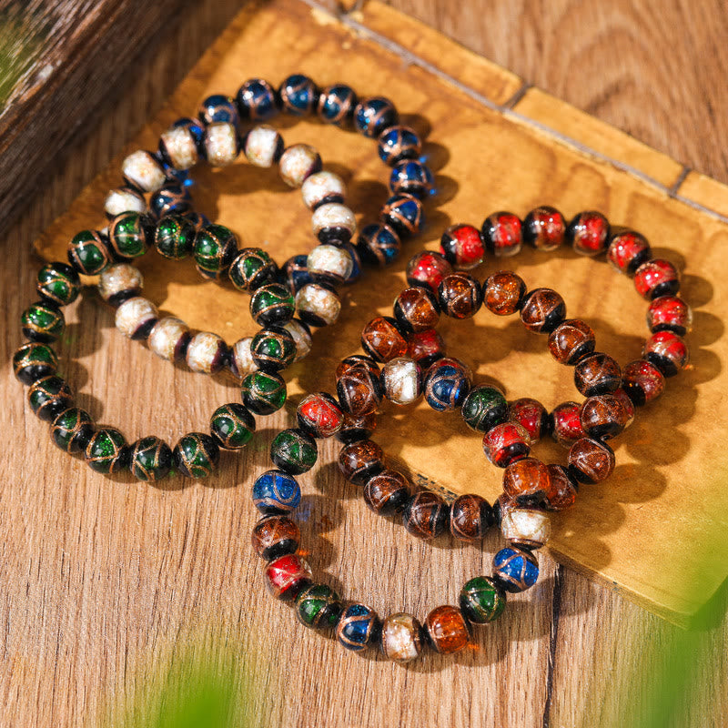 Tibetan Classic Liuli Glass Bead Luck Wealth Bracelet (Extra 30% Off | USE CODE: FS30)