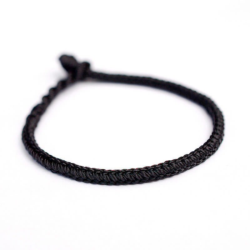Tibetan Handmade Eight Thread Peace Knot Protection Braided String Bracelet - Image 9