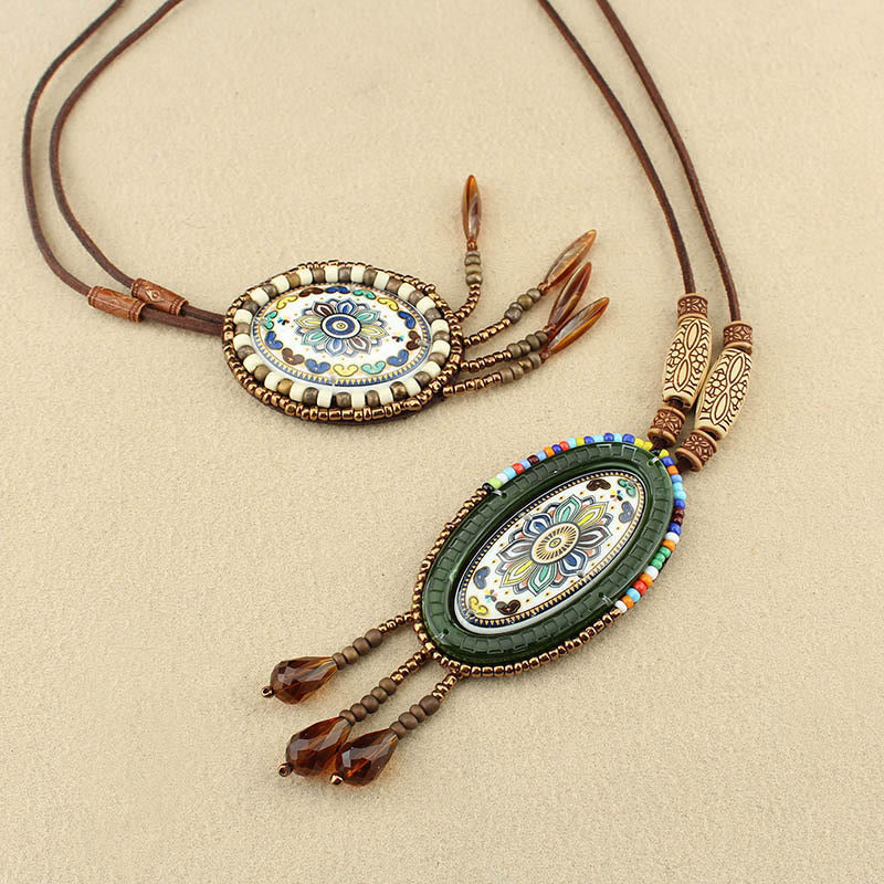 Mandala Pattern Beads Creativity Necklace Pendant - Image 11