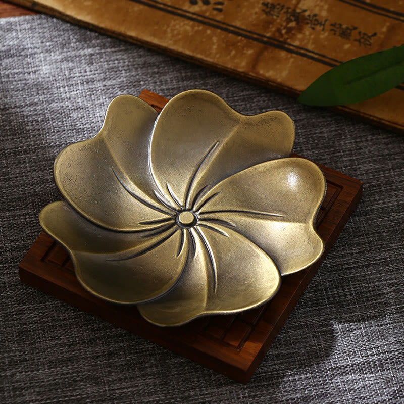 Lotus Dragon Phoenix Eight Auspicious Symbols Zinc Alloy Incense Stick Holder Healing Incense Burner Decoration - Image 14