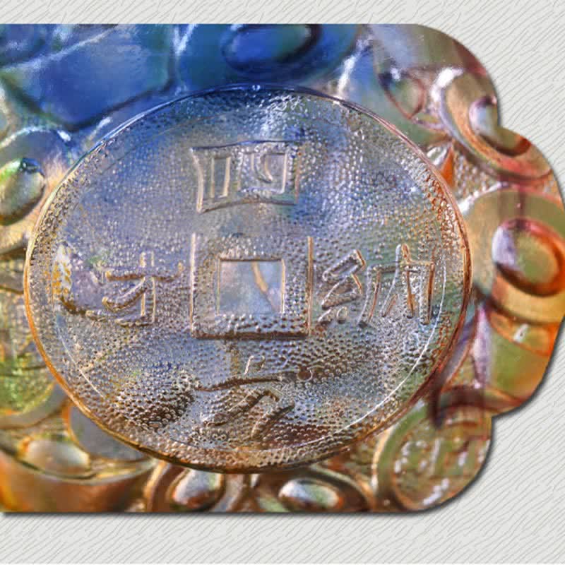 Handmade Liuli Crystal Treasure Bowl Art Piece Home Decoration - Image 18