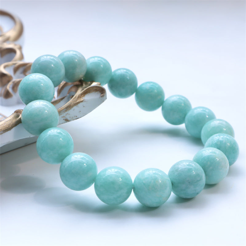 Natural Amazonite Beads Healing Confidence Bracelet