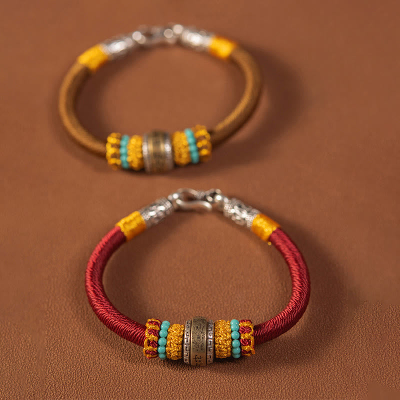 Handmade Tibetan Amulet King Kong Knot Luck Protection Braided Bracelet - Image 3