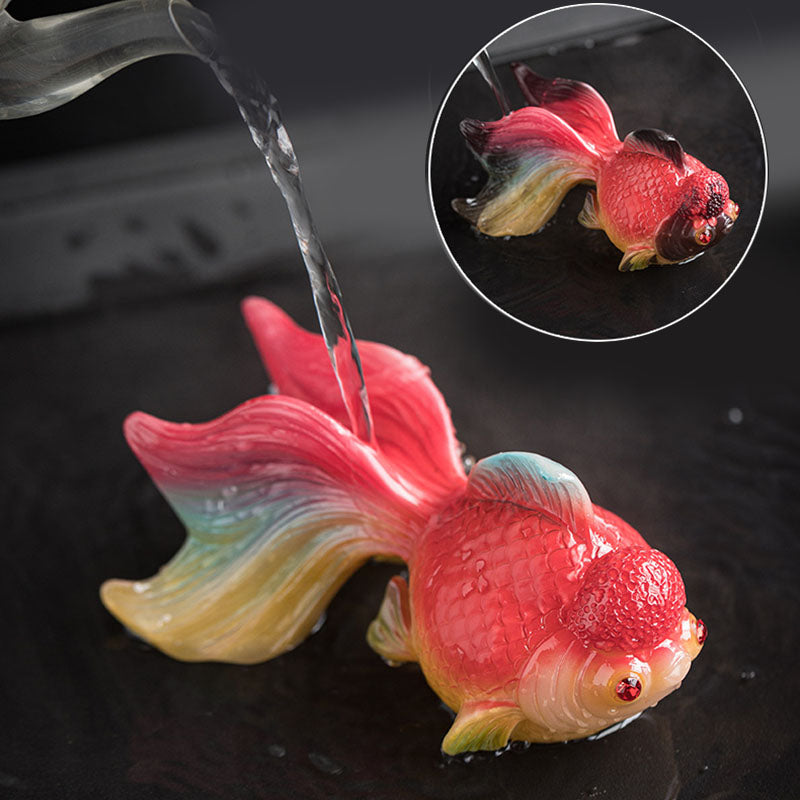Color Changing Koi Fish Resin Tea Pet Wealth Home Figurine Decoration - Image 16