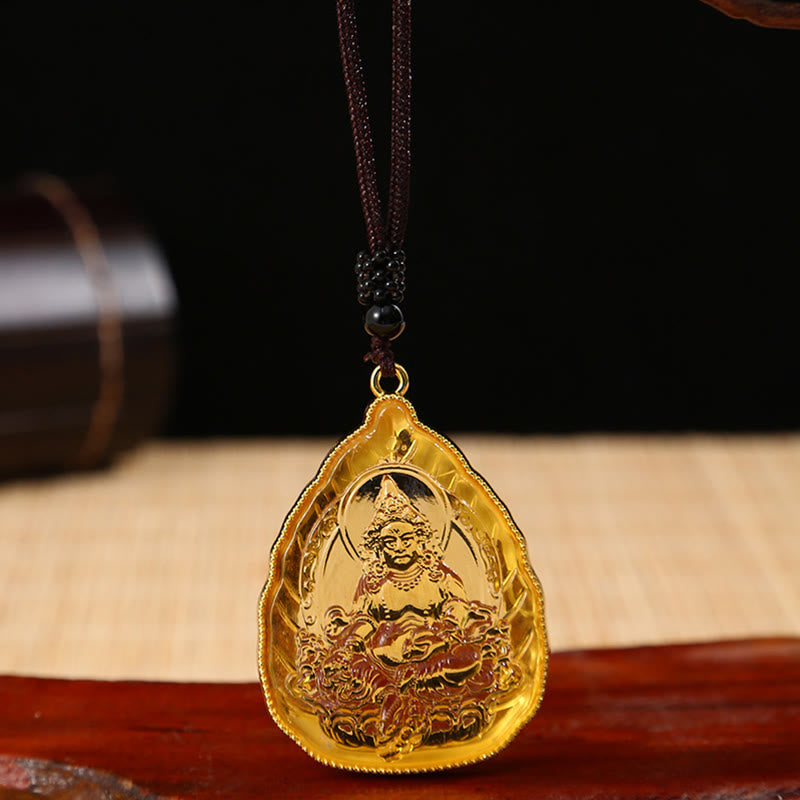Tibetan Buddha Liuli Crystal Serenity Necklace Pendant - Image 3