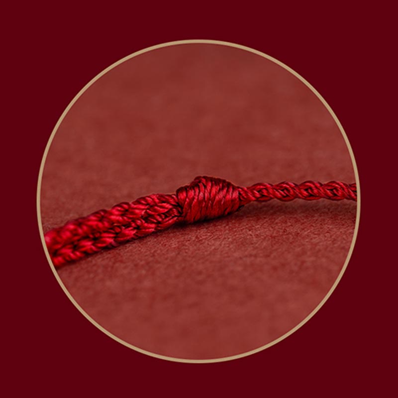 925 Sterling Silver Endless Knot Protection Luck Red String Bracelet Anklet - Image 11